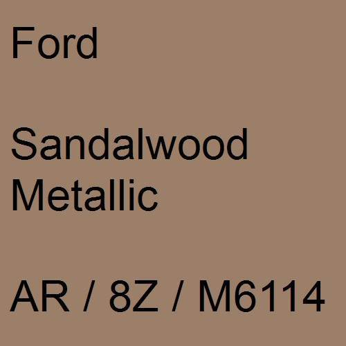 Ford, Sandalwood Metallic, AR / 8Z / M6114.